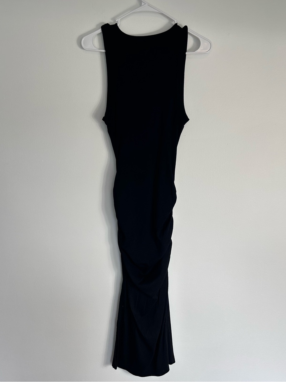 Michael Stars Black Ribbed Tank Maxi Dress. Size Medium. Stretchy - Picture 2 of 5